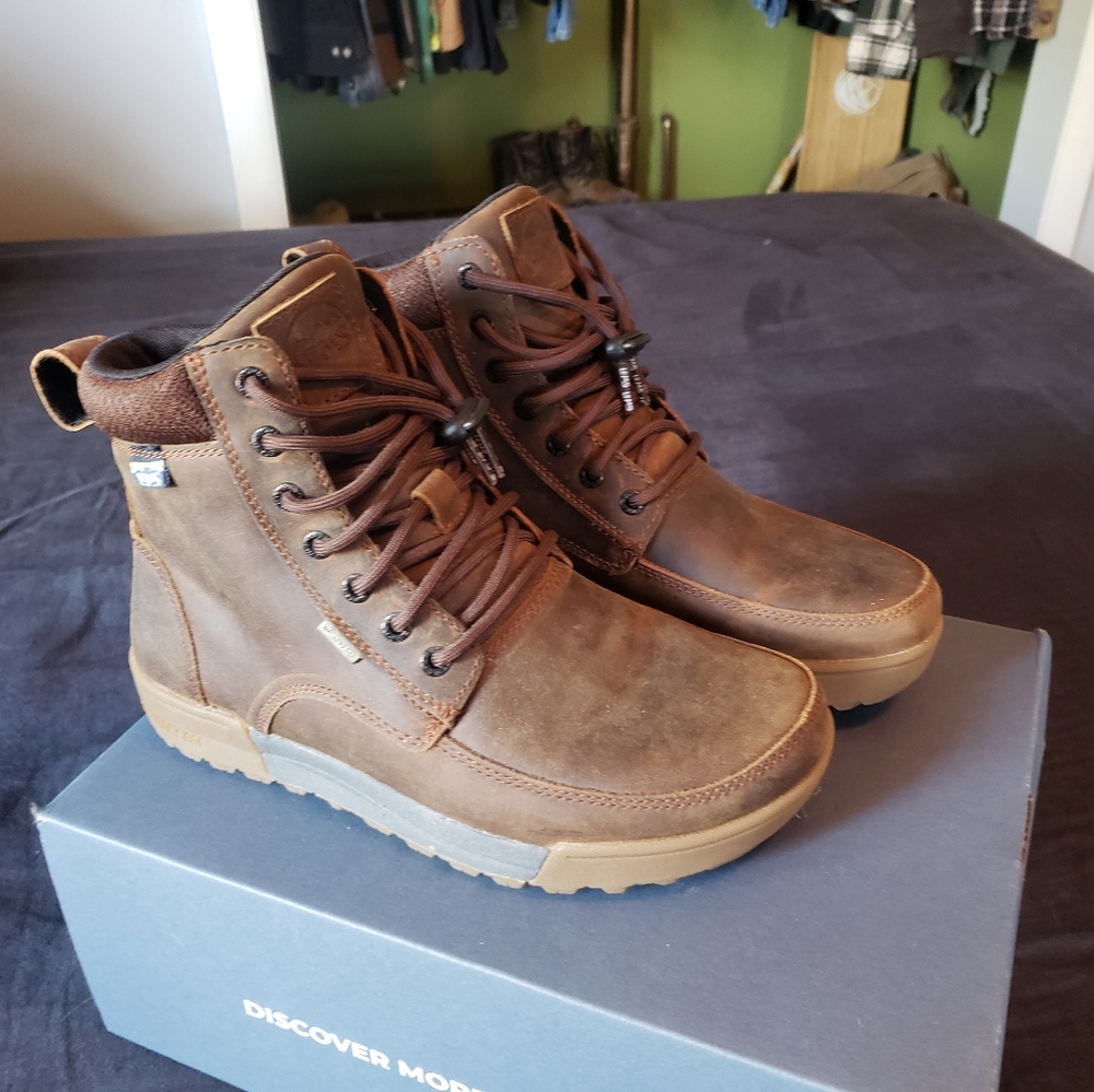 Lems Boulder Boot Summit Waterproof in Rugged Bark